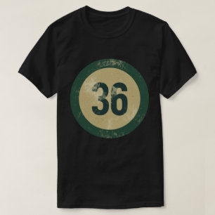Vintage Distressed Number 36 T-Shirt
