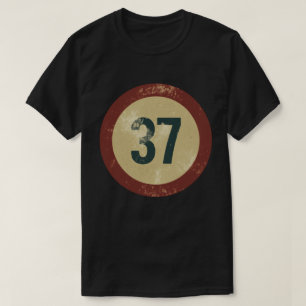 Vintage Distressed Number 37 T-Shirt
