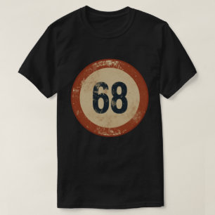 Vintage Distressed Number 68 T-Shirt