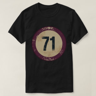 Vintage Distressed Number 71 T-Shirt