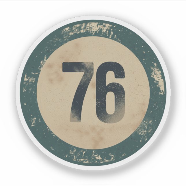 Vintage Distressed Number 76 (Front)