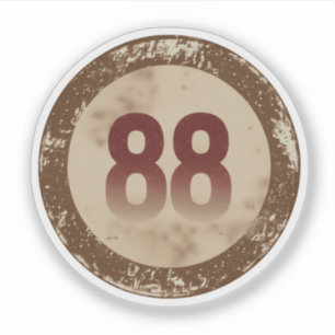 Vintage Distressed Number 88