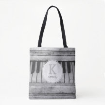 Vintage Distressed Piano Keyboard Bag - Custom