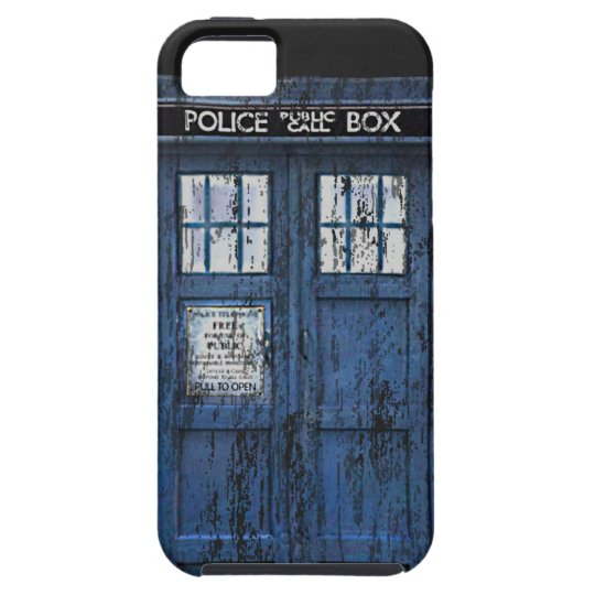 Vintage Distressed Public Call Box iPhone 5 Case