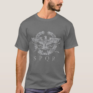Vintage Distressed SPQR The Roman Empire Emblem T-Shirt