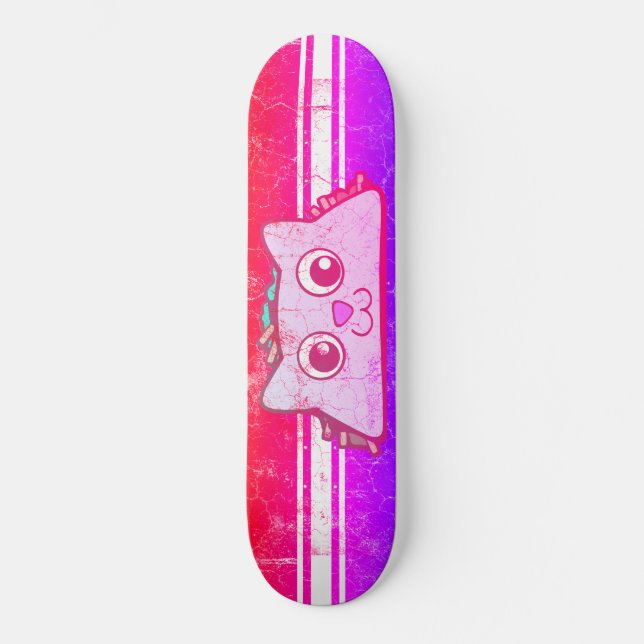 Vintage Distressed TacocaT Skateboard (Front)