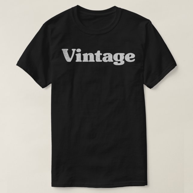 Vintage Distressed White T-Shirt (Design Front)
