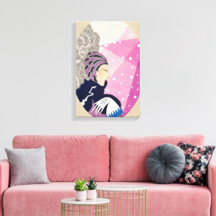 Vintage Diva 1928 Fashion Magazine Cover Canvas Print