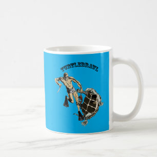 Vintage Diver Fighting a Turtle Over a Lobster URM Coffee Mug