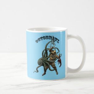 Vintage Diver with an Octopus and a Lobster URM Coffee Mug