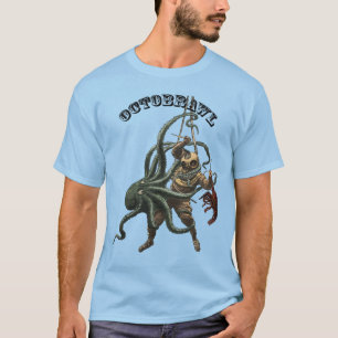 Vintage Diver with an Octopus and a Lobster URM T-Shirt