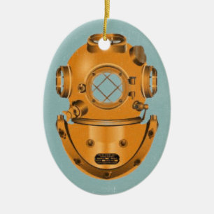 Vintage Diving Bell Ceramic Tree Decoration