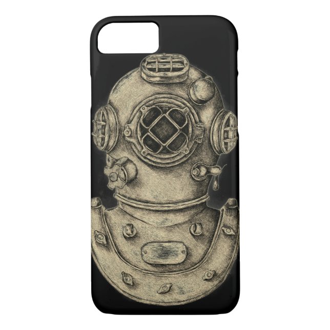 Vintage Diving Helmet Case-Mate iPhone Case (Back)