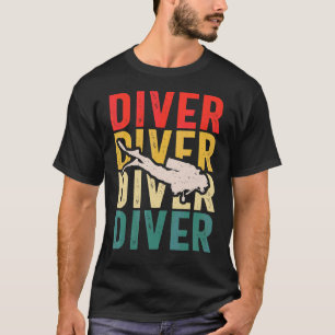 Vintage Diving  Men Women Divers Retro Scuba Divin T-Shirt