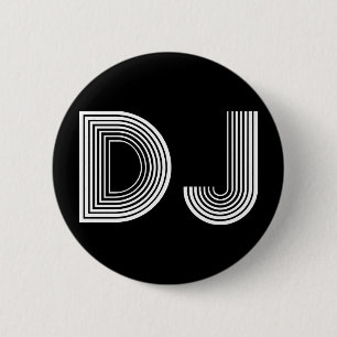 vintage DJ 6 Cm Round Badge