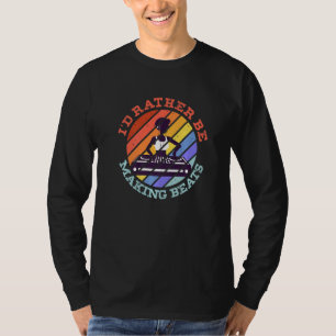 Vintage Dj Deejay Retro Music Turntable Headphones T-Shirt