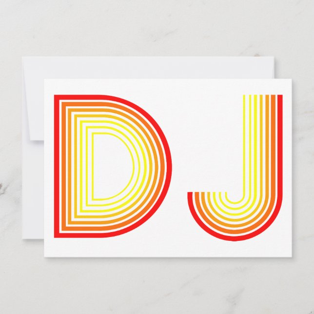 vintage DJ Invitation (Front)