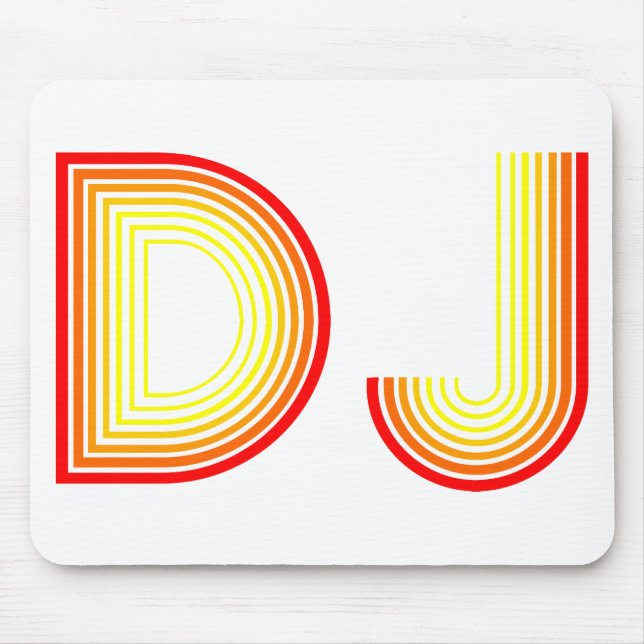 vintage DJ Mouse Mat (Front)