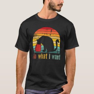 Vintage Do What I Want Black Cat Red Cup  My Cat 1 T-Shirt