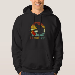 Vintage Do What I Want Black Cat Red Cup My Cat Hoodie