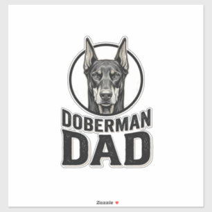 Vintage Doberman Dad Engraving Dog Lover Design_1