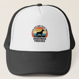 Vintage Doberman Pinscher Dog Lover Shirt Design Trucker Hat