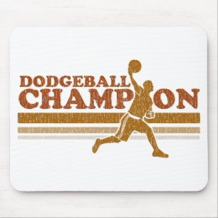 Vintage Dodgeball Champion Mouse Mat