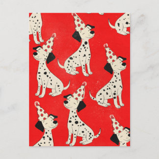 Vintage Dog Birthday  Postcard