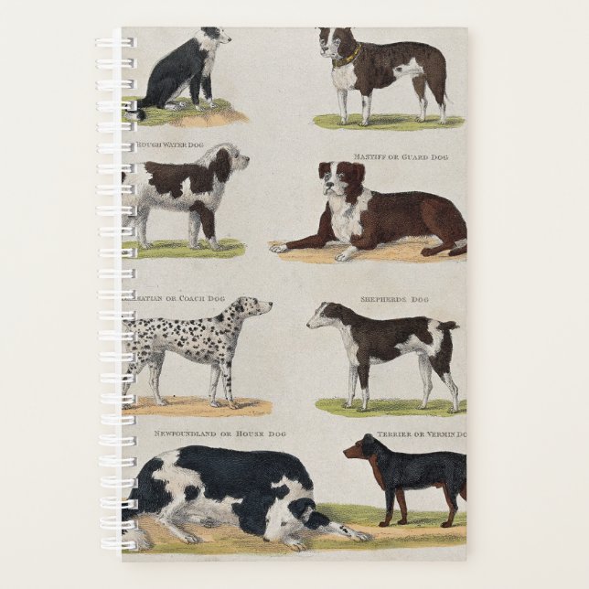 Vintage dog breed planner (Front)