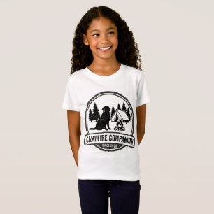 Vintage Dog Camping - Campfire Companion Retro  T-Shirt