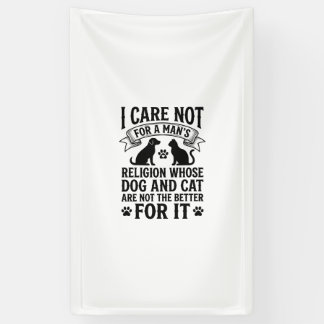 Vintage Dog Cat Religion Quote Pet Lover Design_1 Banner