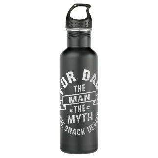 Vintage Dog Dad Man Myth Snack Dealer Father Day 710 Ml Water Bottle