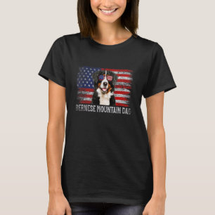 Vintage Dog Dad Retro Bernese Mountain Dad Father' T-Shirt