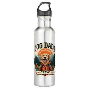 Vintage Dog Dads Outdoor Sports Crew Golden Retrie 710 Ml Water Bottle