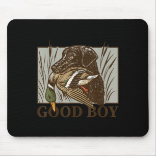Vintage Dog Good Boy Duck Hunting Labrador Retriev Mouse Mat