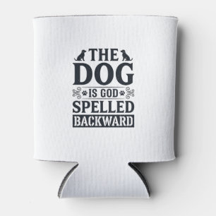 Vintage Dog Is God Spelled Backward Shirt Design_1 Can Cooler