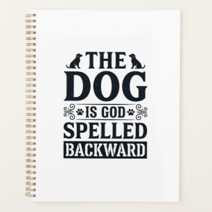 Vintage Dog Is God Spelled Backward Shirt Design_1 Planner
