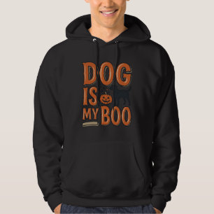 Vintage Dog Is My Boo Halloween Shirt Design_1
