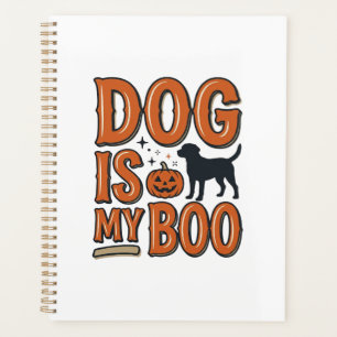 Vintage Dog Is My Boo Halloween Shirt Design_1 Planner