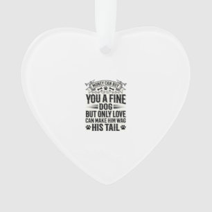 Vintage Dog Lover Quote Typography Design_1 Ornament