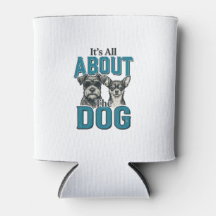 Vintage Dog Lover Quote Vector Design_1 Can Cooler