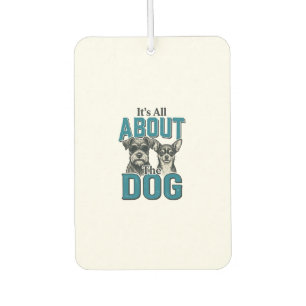 Vintage Dog Lover Quote Vector Design_1 Car Air Freshener