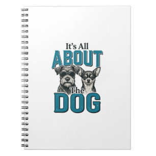 Vintage Dog Lover Quote Vector Design_1 Notebook