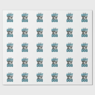 Vintage Dog Lover Quote Vector Design_1 Wrapping Paper