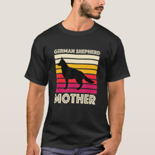 Vintage Dog Mother Retro German Shepherd Mum T-Shirt