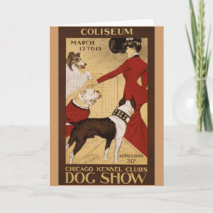 Vintage Dog Show Card