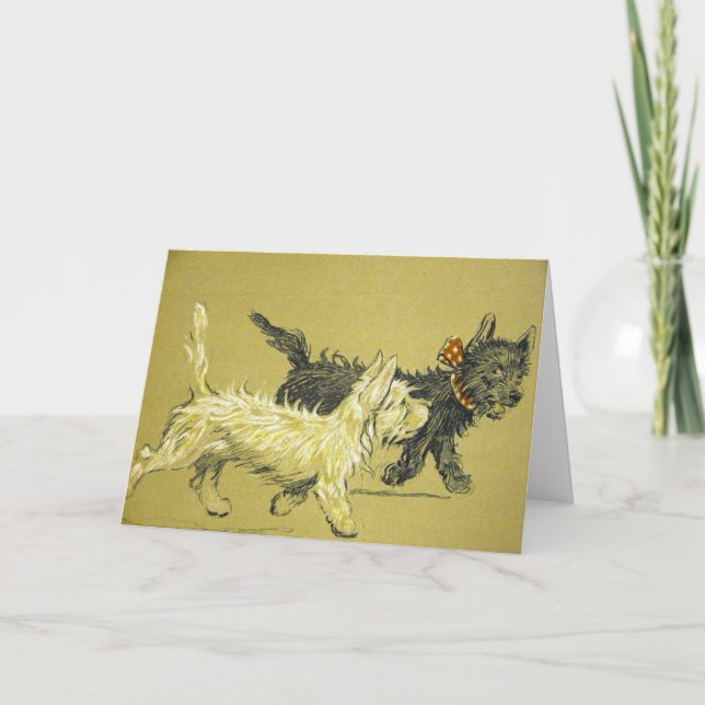 Vintage - Dogs are Best Friends, Card (Front)