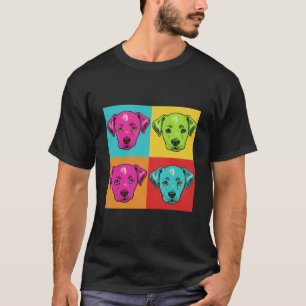 vintage dogs pop art andy warhol style T-Shirt