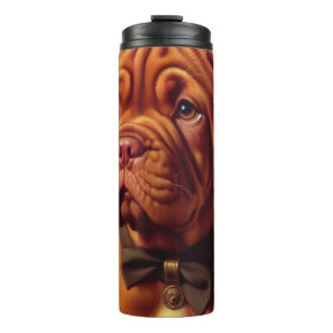 Vintage Dogue de Bordeaux Painting Thermal Tumbler