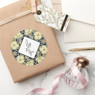 Vintage Dogwood Floral Sticker